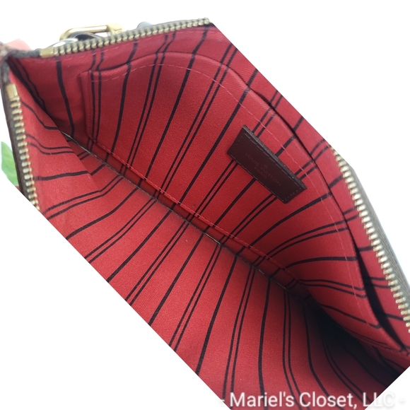 Authentic Louis Vuitton Damier Ebene Neverfull Pochette #2708M - Picture 5 of 6